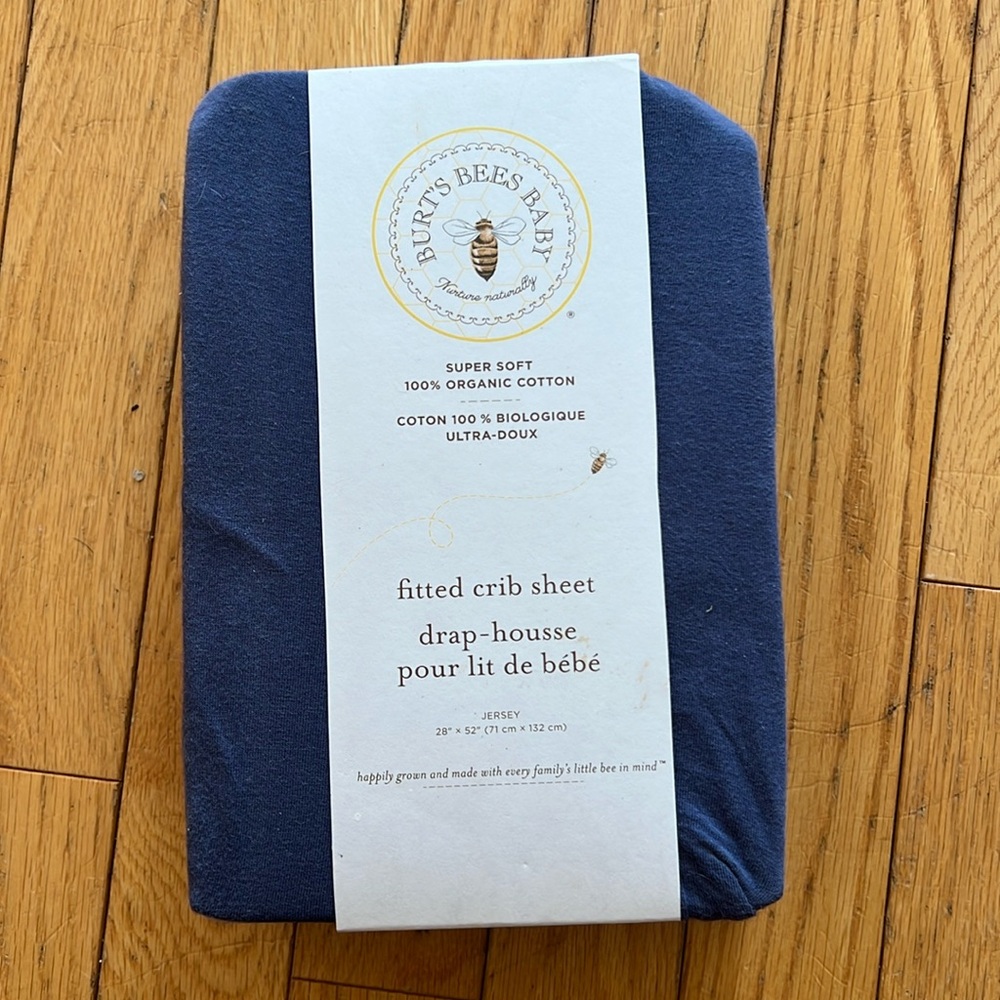 Burt’s Bees Fitted Crib Sheet- Organic Cotton